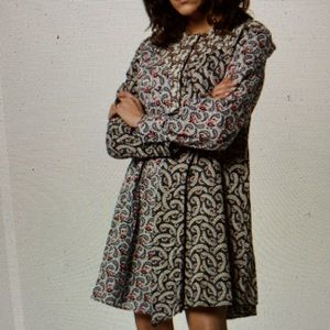 Isabel Marant Etoile Lissande Dress Mixed Print Smock Boho Flare Sz Fr40 USM8/10